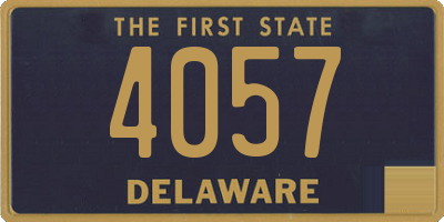 DE license plate 4057
