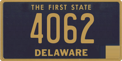 DE license plate 4062
