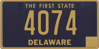 DE license plate 4074
