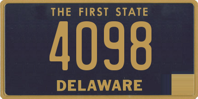 DE license plate 4098