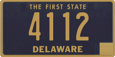 DE license plate 4112