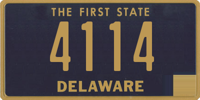 DE license plate 4114