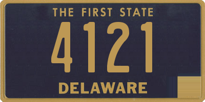 DE license plate 4121