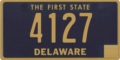 DE license plate 4127