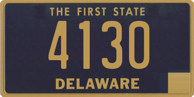 DE license plate 4130