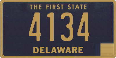 DE license plate 4134