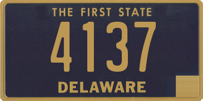 DE license plate 4137