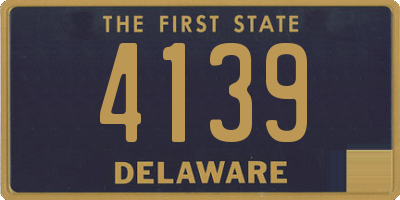 DE license plate 4139