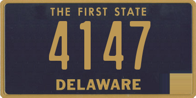 DE license plate 4147