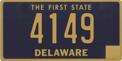 DE license plate 4149