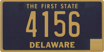 DE license plate 4156