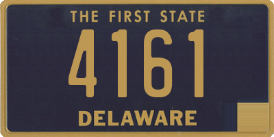DE license plate 4161