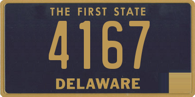 DE license plate 4167