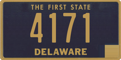 DE license plate 4171