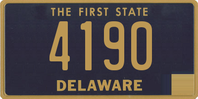 DE license plate 4190