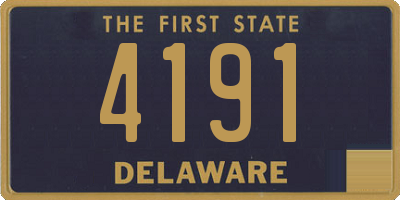 DE license plate 4191