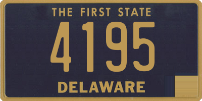 DE license plate 4195
