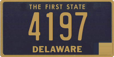 DE license plate 4197