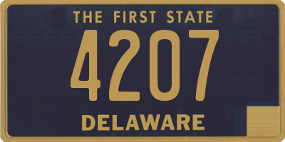 DE license plate 4207