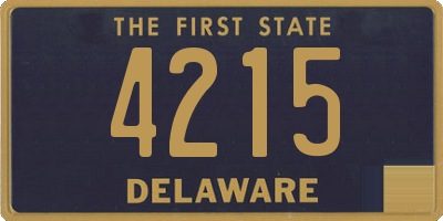 DE license plate 4215