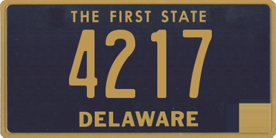 DE license plate 4217
