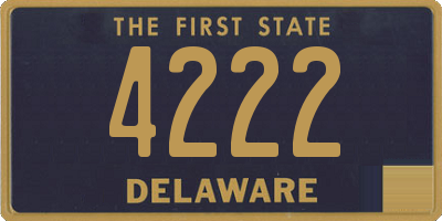 DE license plate 4222