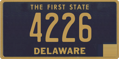 DE license plate 4226