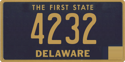 DE license plate 4232