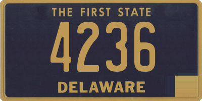 DE license plate 4236
