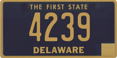 DE license plate 4239