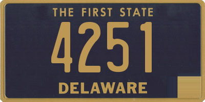 DE license plate 4251