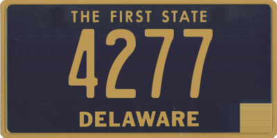 DE license plate 4277
