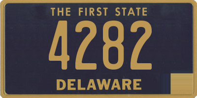 DE license plate 4282