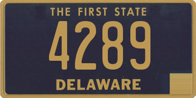DE license plate 4289