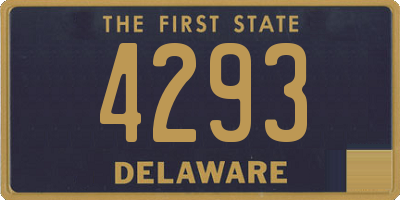 DE license plate 4293