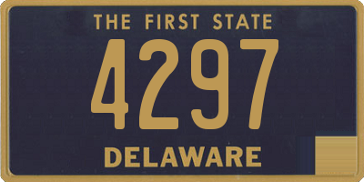 DE license plate 4297
