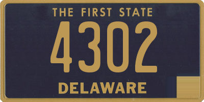 DE license plate 4302