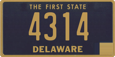 DE license plate 4314