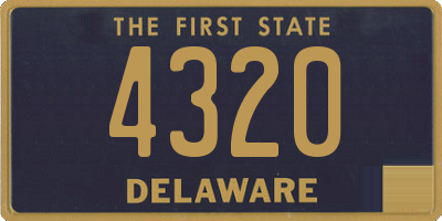 DE license plate 4320