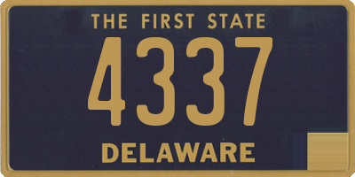 DE license plate 4337