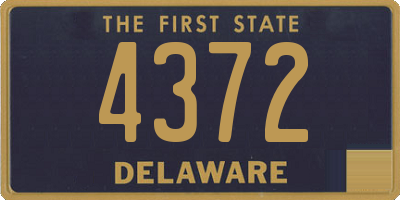 DE license plate 4372