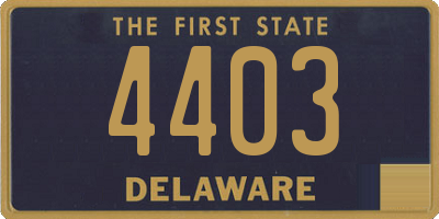 DE license plate 4403