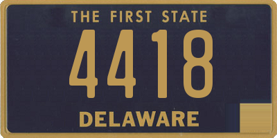 DE license plate 4418