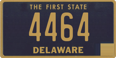 DE license plate 4464