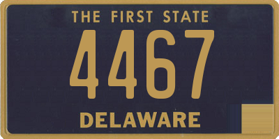DE license plate 4467