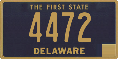 DE license plate 4472