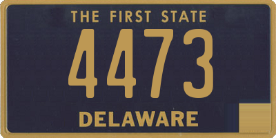 DE license plate 4473