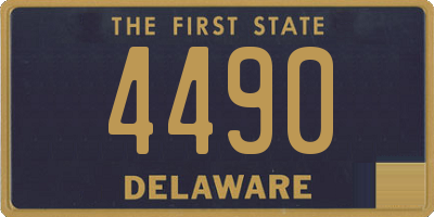 DE license plate 4490