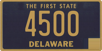 DE license plate 4500