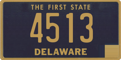 DE license plate 4513